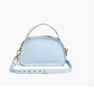NWT Madewell Sydney Zip Top Crossbody Bag in Dusty Blue
